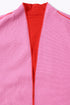 Reversible coat with front embroidered pocket